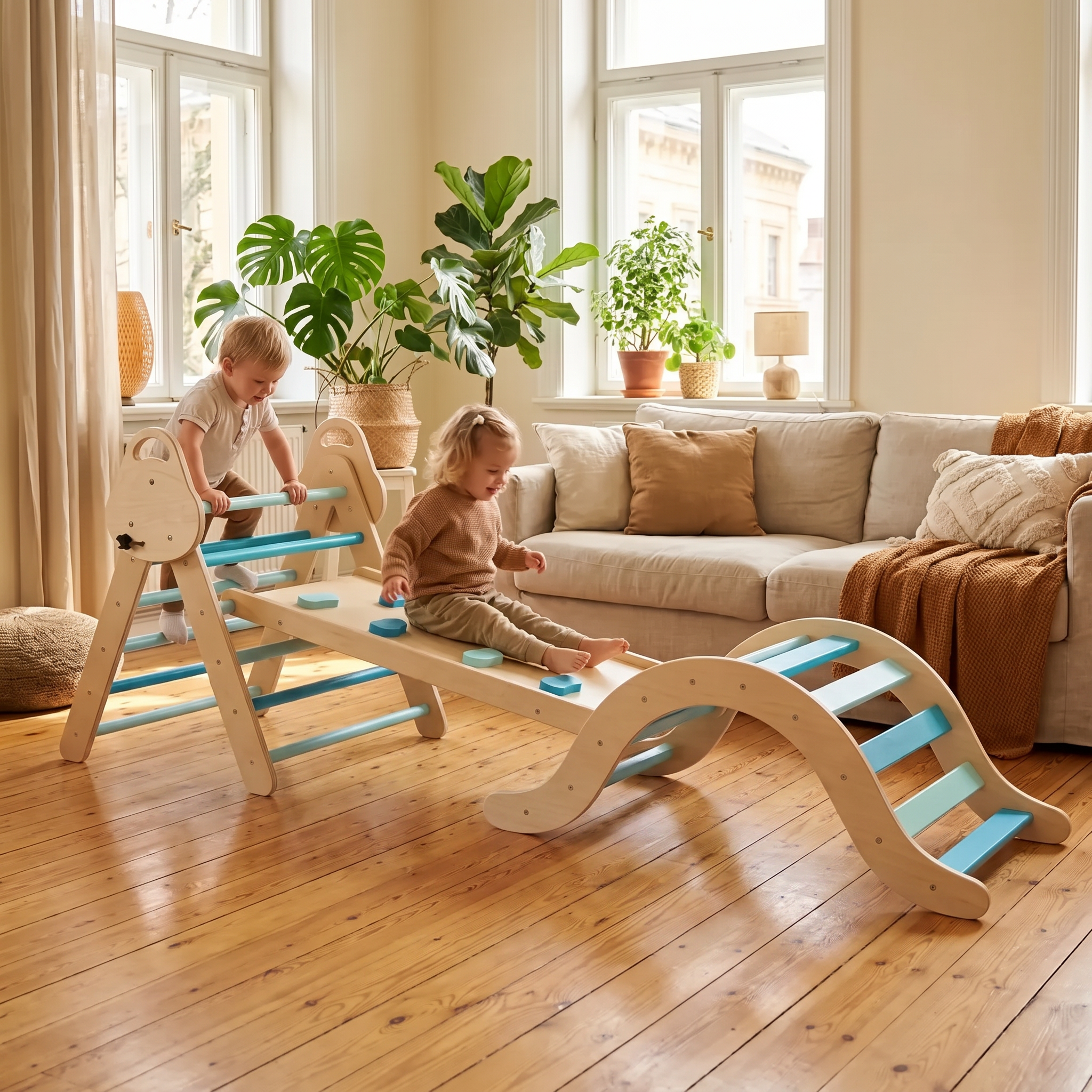 Set d'escalade 4 pièces — Bleu