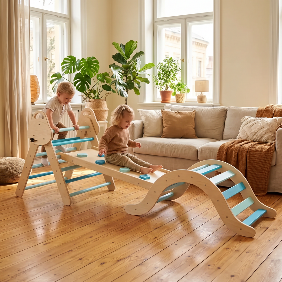 Set d'escalade 4 pièces — Bleu