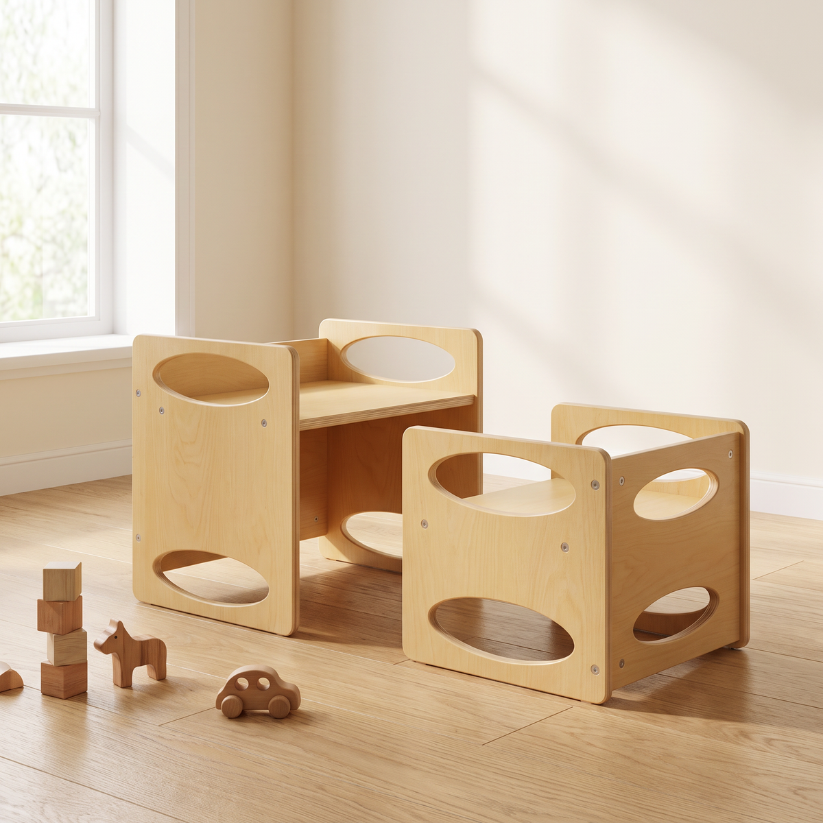 Table et chaise Montessori réglable