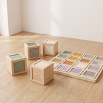 Briques sensorielles en bois — 16 pièces - 1