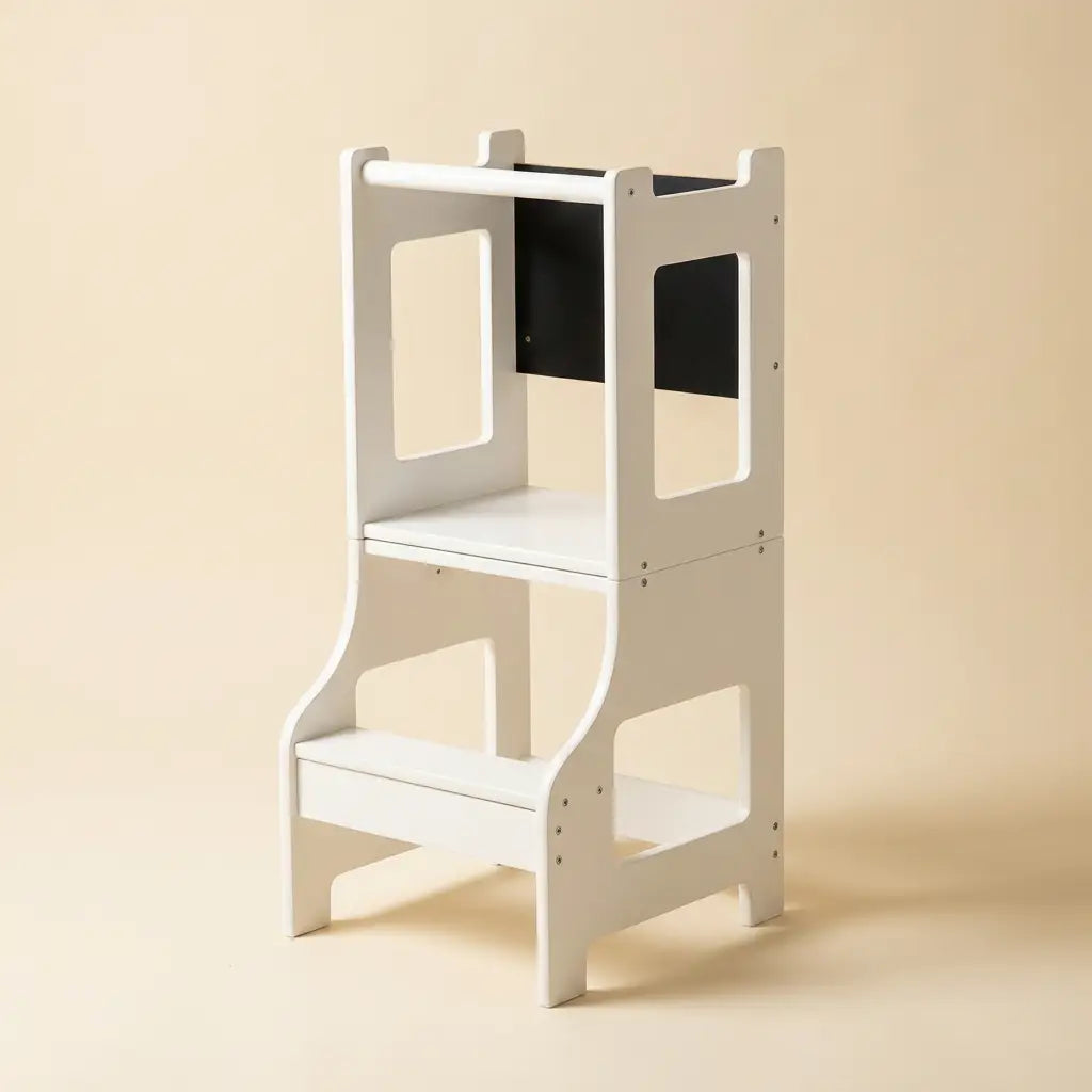 Tour d'observation évolutive Levio avec bureau et tableau craie intégré — mode tour