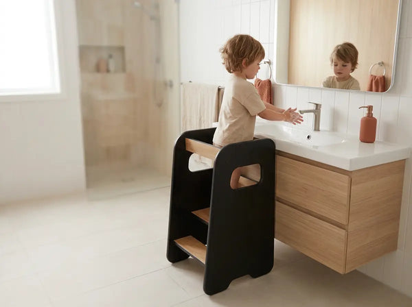 À la salle de bain