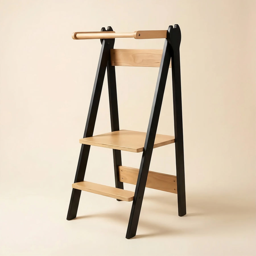 Tour d'observation pliable — Noir & Bois
